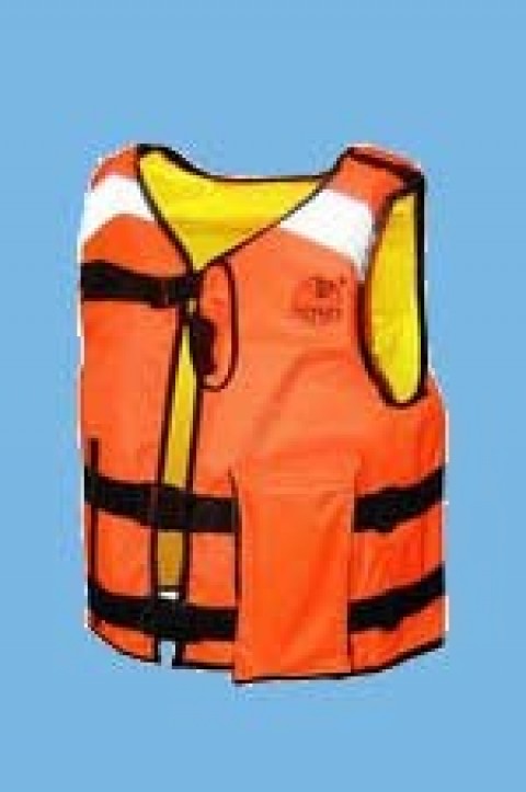 Спасательный жилет МАСТЕР 100N оранжевый (размер 72-76 см)