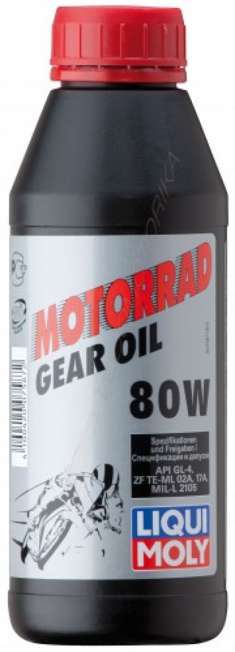 Минеральное трансмиссионное масло для мотоциклов LIQUI MOLY Motorrad Gear Oil 80W GL-4