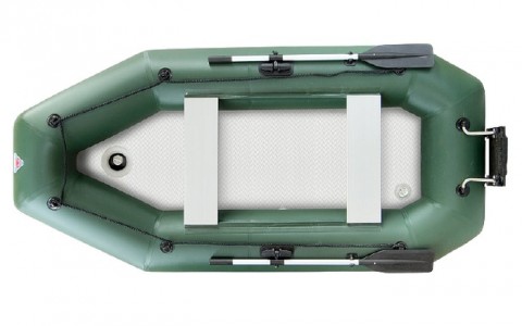 Лодка надувная YUKONA 280 GTK (Киль)  без настила, с транцем ( зеленый )